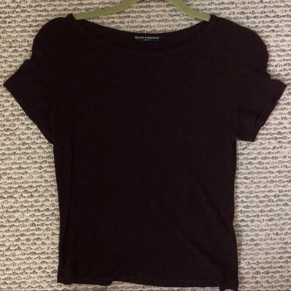 Burgundy Soft Cotton T-Shirt